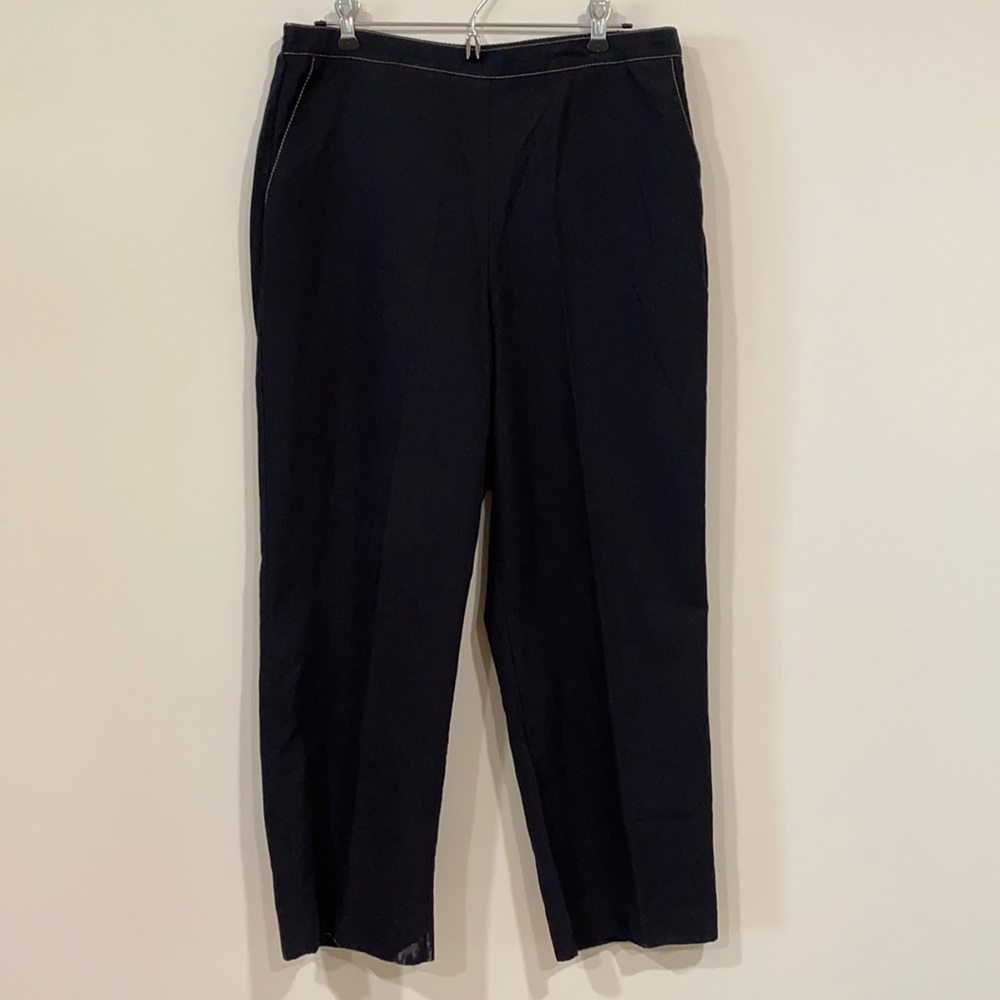 Alfred Dunner Black Sueded Pant